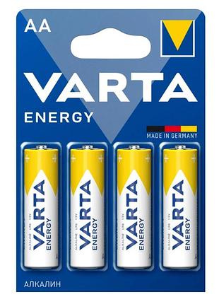 Батарейка varta lr6/aa energy 4шт/ alkaline цена за 1шт , продажа по блистерам modern home style