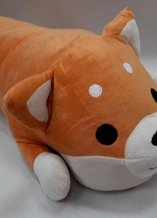 Игрушка мягкая сплюшка лисичка коричневая, 50*20см