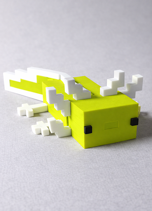 Axolotl minecraft – рухома іграшка 3d друк 83мм 7