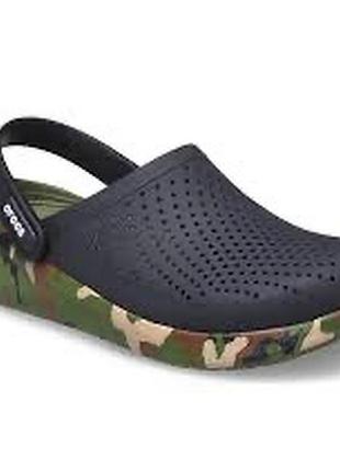 Сабо crocs literide printed camo
