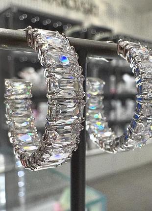 Онигіальні сережки swarovski millenia