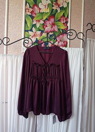 Стильна блуза кольору марсала asos design.