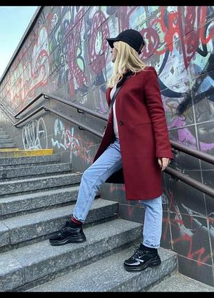 Пальто шерсть zara