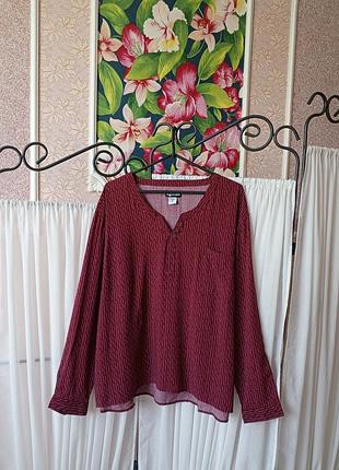 Чудова бордова блуза в принт up2fashion.
