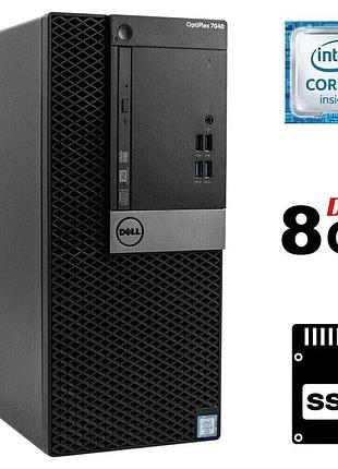 Комп'ютер dell optiplex 7040 tower / intel core i5-6500 (4 ядра по 3.2 -3.6 ghz) / 8 gb ddr4 / 250 gb ssd / intel hd graphics 530
