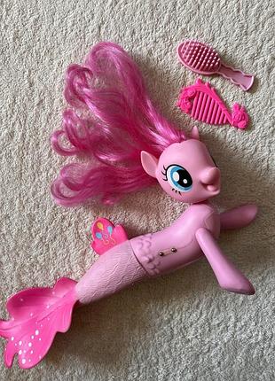 Низька ціна! поні русалка інтерактивна! hasbro. pony. плавуюча поні пінкі пай
