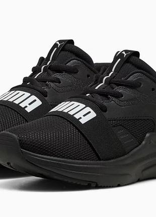 Кросівки puma softride wired 2 дитячі чорні (24см) нові