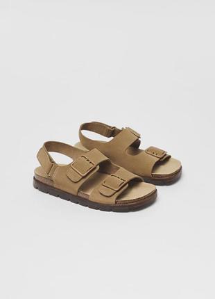 Шкіряні сандалі босоніжки для хлопчика zara 34 р.