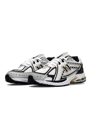 Жіночі кросівки 6 new balance 1906r white black gold