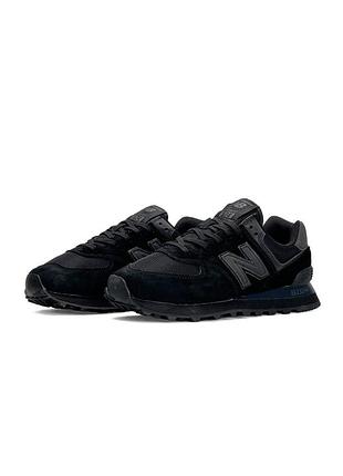 Жіночі кросівки new balance 574 all black