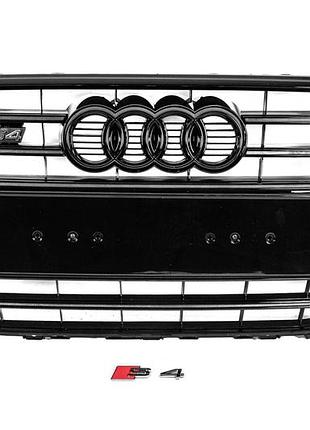 Передняя черная решетка s-style (2012-2015) для ауди a4 b8