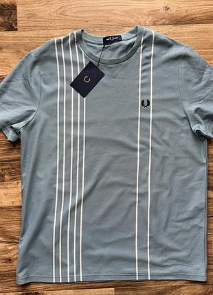Fred perry refined piqué striped чоловіча футболка