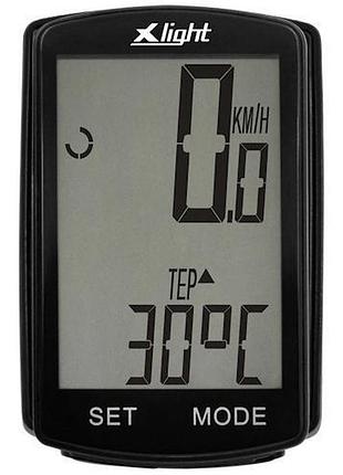 Велокомпьютер x-light 18 функций, беспроводной (a-l-0088)