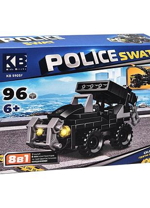 Детский конструктор police swat kb 5905f пластик, 96 деталей