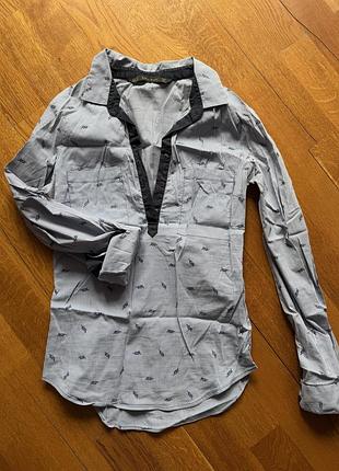 Сорочка zara basic s/xs