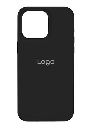 Чехол spase silicone case full size aa iphone 15 pro max black