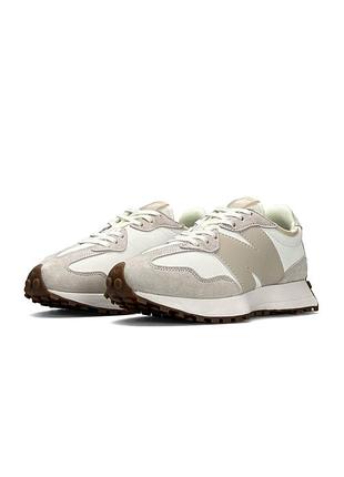 Жіночі кросівки new balance 327 beige white