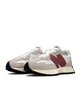 Жіночі кросівки new balance 327 grey white red