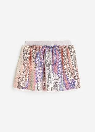 Праздничная нарядная юбка юбка с пайетками h&amp;m