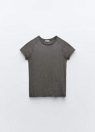 Футболка жіноча zara, колір антрацит😍 в стилі скімс skims