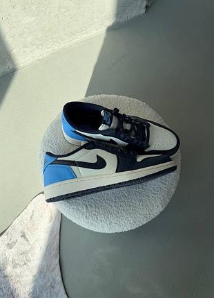 Кросівки унісекс air jordan 1 retro low og  obsidian/university blu