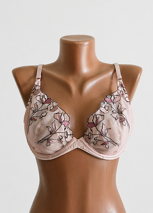 Нежный бюстгальтер m&amp;s с вышивкой 🌸