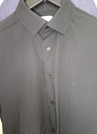 Рубашка мужская черная calvin klein,s