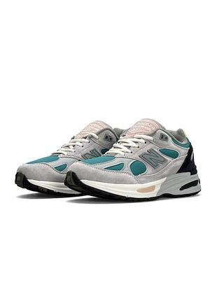 Жіночі кросівки new balance 991 grey turquoise