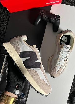 Чоловічі кросівки new balance 327 grey white black