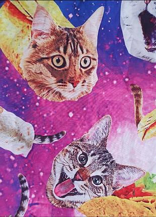 Котики бурритос рубашка, яркая 7