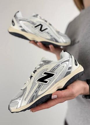 Женские кроссовки new balance 204l white metallic black