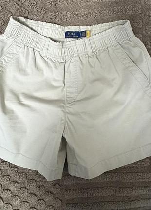 Женские шорты бежевого цвета от бренда polo ralph lauren.