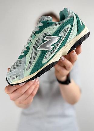 Женские кроссовки new balance 204l grey green beige