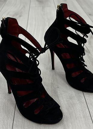 Женские туфли christian louboutin blue sequin glitter heels 38р