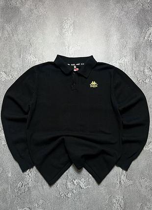 Vintage rugby long sleeve big logo kappa каппа капа лонгслив биг лого большой логотип на лампасах xl