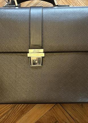Шкіряний портфель brioni italy