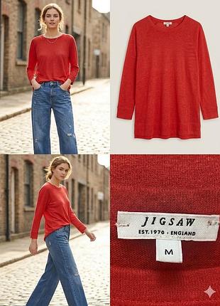 Женский базовый лонгслив jigsaw p m лён 💯