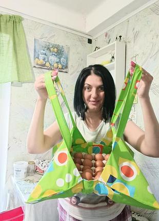 Сумка для яєць та піци  / ручна робота