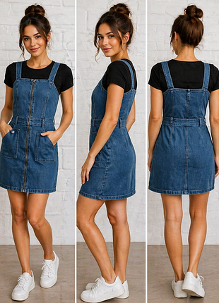 Летнее джинсовое платье ( сарафан) без рукавов,denim