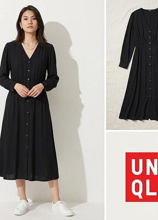 Женское миди платье uniqlo p s/m вискоза 💯