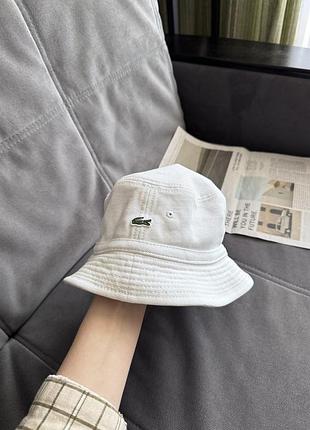 Біла панама lacoste ( оригінал)
