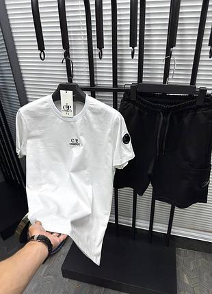 Чоловічий літній спортивний костюм комплект футболка і шорти cp company