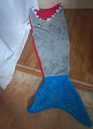 Дитяча ковдра step in shark blanket baby shark attack snuggie euc