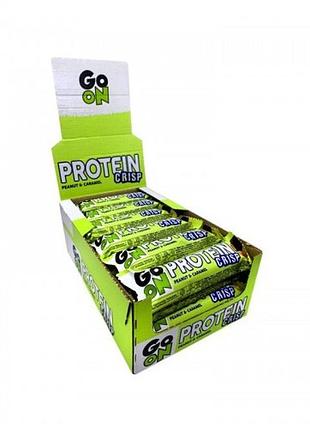 Блок батончиків go on crisp bar with арахіс і карамель (peanut&caramel) — 24 шт. по 50 грамів (98776912)