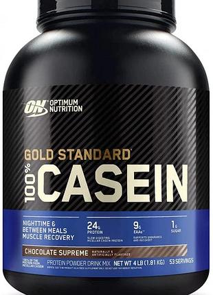 Протеин optimum nutrition 100% casein gold standard, 1818 г - шоколад арахисовое масло(402411)