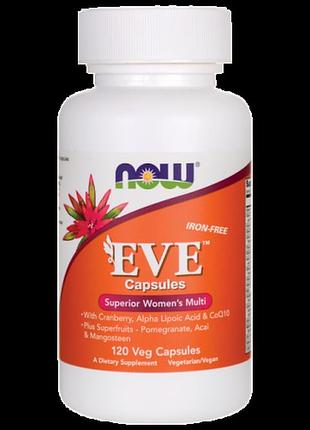Витамины для женщин now foods eve 120 капсул (291001)