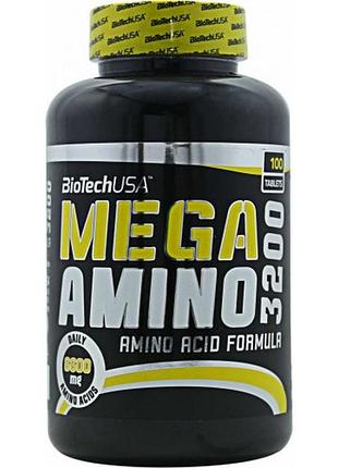 Аминокислота biotech mega amino, 100 таблеток (228282)