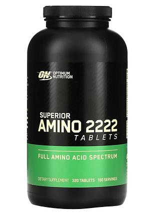 Аминокислота optimum nutrition superior amino 2222 320 таблеток (225201)
