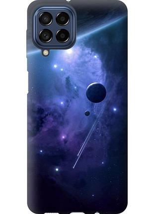 Чохол силіконовий на телефон samsung galaxy m53 m536b планети в синьому космосі "171u-2608-58250"