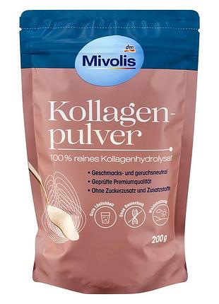 Коллаген порошок mivolis 100% чистый гидролизат 200 г от dm